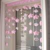 Cortina de melodía estilo japonés linda chica partición dormitorio sala de estar tela baño cortina sin perforaciones cortina