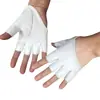 Guantes de Rendimiento para Hombres y Mujeres con Correas Largas de Cuerda y Remaches para Danza de Rendimiento Modelo Punk Pasarela Hip-Hop Cuero Nightclub Cos