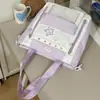Estilo Coreano Dulce Estrella Dopamina Bolsa para Dolor Alto Aspecto Bloque de Color Estudiantes de Primaria Grados 3-5 Juego de Dos Piezas Mochila