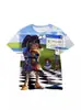Impresión Digital 3D Mágico Circo Digital Fabricante Camiseta de Dibujos Animados Transpirable Personalizada Manga Corta Verano
