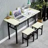 Mesa Dobrável, Mesa de Treinamento Portátil Multifuncional para Exterior, Mesa Retangular Longa, Simples Mesa Retangular para Estudo, Conferência e Escritório