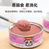 Sabrosas golosinas enlatadas para gatos y perros, mousse sabor atún, alimento húmedo, fácil de lamer, ayuda a la digestión, apto para gatos y perros adultos