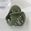 Presilha de cabelo elegante e estilosa em formato de abóbora, novo modelo 2026, presilha de tubarão pequena para a parte de trás da cabeça, acessório de cabelo de tamanho médio para meio rabo de cavalo