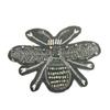 Aranha Libélula Borboleta Padrão Strass Lantejoulas Patch de Miçangas Feito à Mão Acessórios para Roupas Joias Tecido Bordado Patch