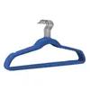 Cabide de flocado atacado posição de pendurar cabide de flocado para secar exportação de comércio exterior cabide de flocado sem costura