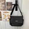 Bolsa carteiro feminina versátil estudante aula bolsa de ombro casual mochila transversal estilo Ins Japonês Harajuku bolsa carteiro