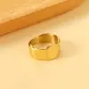 Anillo Geométrico Irregular Minimalista de Moda Transfronteriza de Alta Venta, Chapado en Oro de 18K, Anillo de Dedo Índice de Estilo Fresco, Anillo Único Europeo y Americano
