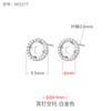 Pendientes de Plata de Ley 925 Soporte Vacío para Mujer Plata Antigua Arena Dorada Retro Soporte para Pendientes DIY Pendientes de Perla de Cera de Abeja Soporte Vacío