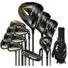 Palos de Golf Pgm Set de Lujo para Hombre de 12 Palos con Titanio de Alto Rebote No. 1 Madera, Eje Ultraligero y Cabeza de Palo de Titanio