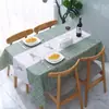 Toalha de Mesa Pastoral Personalizada, Resistente ao Calor, Impermeável, à Prova de Óleo, Estilo Nórdico Japonês, Mesa Redonda Simples, Mesa de Centro, Mesa de Jantar, Desenho Animado Estilo Ins