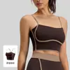 Estilo Europeo y Americano Nuevo Estilo Aerodinámico Almohadillas de Pecho Desmontables Realzador de Espalda para Yoga Tirantes Ajustables Sujetador Deportivo para Fitness