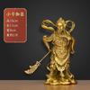 Estátua de Buda Bodhisattva Protetor Weituo de Cobre Fuyoulin para Adoração e Decoração Doméstica