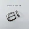 Hebilla de Cinturón para Mujer Dh 3.0cm Juego de Tres Piezas Hebilla Metálica de Aleación Punk Clásico Plata Vintage Plata Antigua