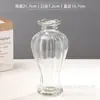 Atacado Transfronteiriço Vaso de Vidro Sódio-Cálcio, Pote de Vidro para Armazenamento, Estilo Flor de Gradiente Transparente de Luxo Leve Decoração de Flores para Sala de Estar