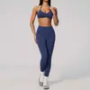 Conjunto de Yoga Sem Costura para Mulheres, Fitness Esportivo, Costas Bonitas, Cintura Alta, Levanta Bumbum, Firma Barriga, Conjunto de Yoga para Treinamento de Pilates 4535