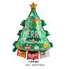 Balões de Filme de Alumínio de Natal Decorações Balão em Formato de Natal Festa de Feriado de Natal