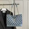 Bolso Tote de Mezclilla Personalizado Desgastado, Bolso de Gran Capacidad para Mujer, Nuevo Bolso de Mano Verano 2026, Bolso de Hombro Grande