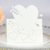 Nueva tarjeta de asiento de boda hueca blanco hielo amor tarjeta de mesa letrero banquete festivo Fábrica de tarjetas venta al por mayor