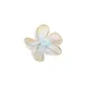 En Stock 5 cm Borde Dorado Organza Flor de 5 Pétalos Adornos para Ropa, Accesorios para el Cabello y Manualidades de Tela Hechas a Mano Venta al por Mayor