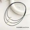 Accesorios para Collares Colgante Cordón de Cuero Cordón para Colgante Colgante Tejido Negro Clásico Versátil Unisex Cordón