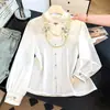 Camisa de Seda de Talla Grande con Garantía de Calidad que Cubre el Cuerpo, Nuevo Estilo Primavera/Verano, Nuevo Estilo Chino, Estilo Nacional, Camisa de Cuello Alto Bordada en Satén con Estampado Floral Oscuro