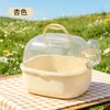 Gaiola para Hamster com Transportadora Portátil para Hamsters Dourados, Espaço Amplo Respirável Mini Gaiola Portátil