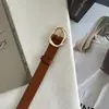 Cinto Feminino Estudante Simples Versátil Jeans Fivela de Pino Perfurada Estilo Fresco Cinturão Formal Slim Versão Coreana