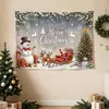 Tapeçaria de Natal transfronteiriça, decoração de parede para sala de estar e quarto, tecido para pendurar, tecido de fundo, cenário para fotos de festa, tecido decorativo para criar uma atmosfera festiva
