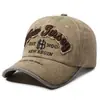Boné de Baseball Bordado Lavado Vintage Transfronteiriço Masculino Primavera e Outono Novo Boné Vintage Bico de Pato Chapéu de Sol Chapéu Casual para Exterior