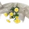 Nuevas Flores Artificiales de Alta Gama, Crisantemos Pavo Real, Flores para Arreglos de Paisajismo de Jardín, Ramilletes de Decoración para Bodas, Flores Falsas, Flores Artificiales