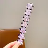 Diadema con Parche de Fleco de Lentejuelas para Niñas, Accesorio para el Cabello Extendido, Diadema de Cinta Mágica, Accesorio para el Cabello de Diadema de Estrella para Niñas