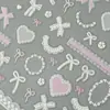 Redanco Nuevo Encaje en Relieve 5D Adorno de Lazo para Uñas Calcomanía de Arte de Uñas Ligera Calcomanía Tridimensional para Uñas Dr-1108