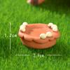 Mãe e Filho de Pintinho Simulados Suculentas Musgo Micro-Paisagismo Jardinagem DIY Artesanal Acessórios Artesanato em Resina Enfeites