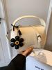 Nuevo Bolso de Mano para Mujer 2026, Bolso Pequeño Cuadrado, Moda Estilo Coreano, Patrón de Lichi de Gama Alta, Bolso de Hombro y Cruzado de Moda
