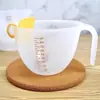 Taza medidora con escala para líquido de huevo, taza de plástico para batir huevos, taza de horneado de huevos con filtro, taza de lavado de arroz de cocina, taza medidora