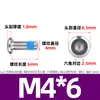 Tornillos para Máquina de Acero Inoxidable 304 con Enchufe Hexagonal Antideslizante Recubierto de Goma, Tornillos Adhesivos de Punto Fijo Antiaflojamiento M3-M8