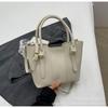 Bolsa de Mão Elegante com Padrão de Lichia Bolsa Saco para Mulheres 2026 Nova Bolsa Transversal Vintage para o Dia a Dia Bolsa de Ombro de Nicho Estilo Coreano