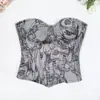 Camisola Coreana de un Hombro Espalda Hermosa Sin Mangas Tejida Moldeadora Ropa Exterior Estilo Street Punk Sujetador de Espina de Pescado