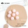 Accesorios de Cuentas Redondas de Gelatina Acrílica Cuentas de Colores Hechas a Mano Collar de Cuentas Accesorios para Ropa Accesorios de Cuentas Hechos a Mano Materiales