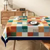 Mantel de Mesa de Comedor Retro Americano Nuevo 2025, Lujoso y de Gama Alta, Impermeable, Resistente al Aceite, Sin Lavado, Resistente al Calor, Protector de Mesa de Café