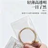 Bolsa Transparente de PVC con Cierre Hermético Lista para Usar Joyería Collar Dorado y Plateado Pulsera Antioxidación Almacenamiento Bolsa Sellada Personalización