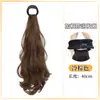 Peruca Rabo de Cavalo Feminino, Cabelo Realista, Estilo Amarrar, Visual Elegante e Despojado, Rabo de Cavalo Cacheado com Camadas Altas, Rabo de Cavalo Falso Amarrado Baixo, Atacado