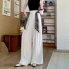 Guangzhou Thirteen Hong Ropa de Mujer Traje de Venta Caliente Pantalones de Pierna Ancha 2025 Verano Nueva Moda Reductores de Edad Versátiles Pantalones Casuales