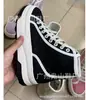 Tênis de Lona de Cano Alto com Sola Grossa Marca G 1977 para Mulheres 2024 Tênis Retro Bordados Estilo Dad Shoes com Sola Plataforma Aumenta Altura para Casais