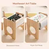 Mesas y Sillas Montessori Transfronterizas para Educación Infantil Temprana, Escritorios de Aprendizaje para Bebés de Guardería, Mesas Pequeñas para Actividades y Dibujo para Niños Pequeños en Casa