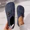 Zapatos de Mujer Casuales de Moda Verano Talla Grande de Nuevo Diseño Escotados Bajos para Pies de Madre Slip-on Cuero Suave Suela Plana Zapatos Individuales Suela Suave