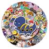 100 pegatinas de animales con forma de palito, originales, no infractoras, con dibujos animados transfronterizos, bonitas pegatinas decorativas impermeables para equipaje.