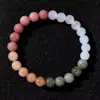Pulseras de Cristal de Moda Estilo Europeo y Americano Transfronterizo, Cuentas Redondas de Piedra Ojo de Tigre, Pulseras de Piedra Natural, Pulseras de Cuentas
