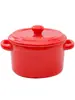 Er Li Bol para Hornear con Tapa, Bol para Postre Binaural, Bol para Sopa, Cerámica, Bol para Huevo al Vapor, Taza, Tapa para Bol de Comida Complementaria para Bebé, Alta Resistencia