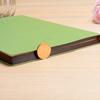 Amazon transfronterizo Cubierta de cuero PU verde cuero suave borde dorado interior grabado colgante cuaderno de cuero